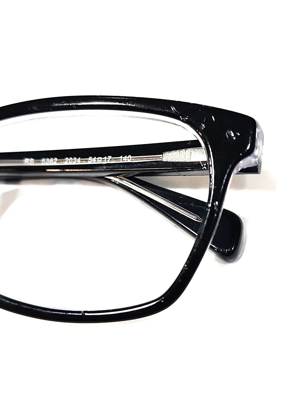 Ray Ban RB5362 2034 Black Square Eyeglasses Frame 54-17 140 READ